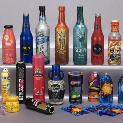 Термоусадочная этикетка на бутылку и банку